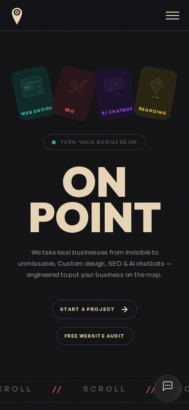 On Point mobile view